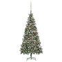 Eisiger Weihnachtsbaum mit Lichtern, Kugeln und Zapfen 210 cm von vidaXL, Weihnachtsbäume - Ref: Foro24-3077849, Preis: 138,7...