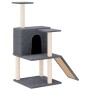 Rascador para gatos con postes de sisal gris oscuro 109 cm de vidaXL, Mobiliario para gatos - Ref: Foro24-171671, Precio: 46,...