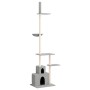 Árbol rascador gatos suelo a techo gris claro 250,5-276,5 cm de vidaXL, Mobiliario para gatos - Ref: Foro24-171721, Precio: 6...