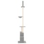 Árbol rascador gatos suelo a techo gris claro 250,5-276,5 cm de vidaXL, Mobiliario para gatos - Ref: Foro24-171721, Precio: 6...