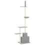 Árbol rascador gatos suelo a techo gris claro 250,5-276,5 cm de vidaXL, Mobiliario para gatos - Ref: Foro24-171721, Precio: 6...