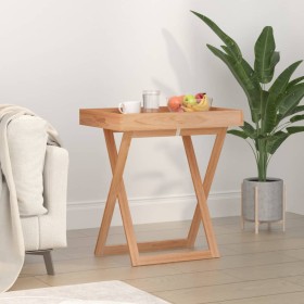 Folding solid walnut wood tray table 52x36x56.5 cm by vidaXL, Trays - Ref: Foro24-350349, Price: 53,99 €, Discount: %