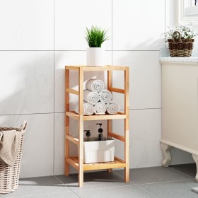 Estante de baño madera maciza nogal 35,5x35,5x79 cm de vidaXL, Librerías y estanterías - Ref: Foro24-350363, Precio: 52,44 €,...