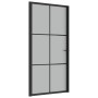 Matte black glass and aluminum interior door 102.5x201.5 cm by vidaXL, Doors for the home - Ref: Foro24-350559, Price: 174,69...