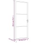 Innentür EGS Glas und weißes Aluminium 83x201,5 cm von vidaXL, Türen für zu Hause - Ref: Foro24-350569, Preis: 262,78 €, Raba...