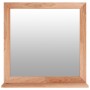 Espejo de pared madera maciza nogal 55x55 cm de vidaXL, Espejos - Ref: Foro24-350358, Precio: 45,63 €, Descuento: %