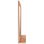 Espejo de pared madera maciza nogal 55x55 cm de vidaXL, Espejos - Ref: Foro24-350358, Precio: 45,63 €, Descuento: %