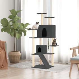 Cat scratching post with dark gray sisal posts 153 cm by vidaXL, Cat furniture - Ref: Foro24-171695, Price: 61,75 €, Discount: %