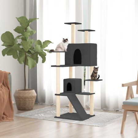 Cat scratching post with dark gray sisal posts 153 cm by vidaXL, Cat furniture - Ref: Foro24-171695, Price: 61,99 €, Discount: %