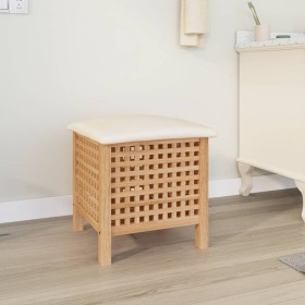 Badezimmerhocker aus massivem Walnussholz, 48 x 47,5 x 52 cm von vidaXL, Wäschekörbe - Ref: Foro24-350350, Preis: 87,86 €, Ra...