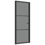 Interior door EGS glass and black aluminum 83x201.5 cm by vidaXL, Doors for the home - Ref: Foro24-350561, Price: 215,74 €, D...