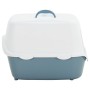 Cat litter tray with lid PP white blue 56x40x40 cm by vidaXL, Cat litter boxes - Ref: Foro24-171799, Price: 39,13 €, Discount: %