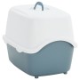 Cat litter tray with lid PP white blue 56x40x40 cm by vidaXL, Cat litter boxes - Ref: Foro24-171799, Price: 39,13 €, Discount: %