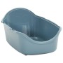 Cat litter tray with lid PP white blue 56x40x40 cm by vidaXL, Cat litter boxes - Ref: Foro24-171799, Price: 39,13 €, Discount: %