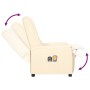 Sillón de masaje eléctrico cuero sintético crema de vidaXL, Sillones de masaje eléctricos - Ref: Foro24-3098606, Precio: 242,...