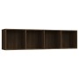 Brown oak wood TV cabinet/shelf 143x30x36 cm by vidaXL, Shelves and shelves - Ref: Foro24-815272, Price: 80,04 €, Discount: %