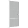 Puerta interior de vidrio y aluminio blanco mate 93x201,5 cm de vidaXL, Puertas para el hogar - Ref: Foro24-350582, Precio: 1...