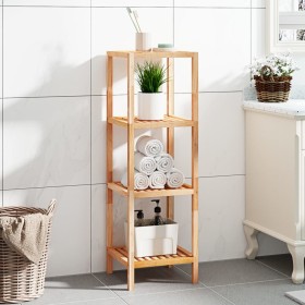 Solid walnut wood bathroom shelf 36x36x112 cm by vidaXL, Bookcases and shelves - Ref: Foro24-350366, Price: 68,99 €, Discount: %