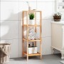 Estantería de baño madera maciza nogal 36x36x112 cm de vidaXL, Librerías y estanterías - Ref: Foro24-350366, Precio: 66,02 €,...