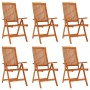 Folding garden chairs 6 pcs solid eucalyptus wood by vidaXL, Garden chairs - Ref: Foro24-3087345, Price: 396,99 €, Discount: %