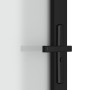 Matte black glass and aluminum interior door 93x201.5 cm by vidaXL, Doors for the home - Ref: Foro24-350558, Price: 174,99 €,...