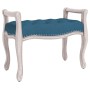 Banco de terciopelo azul 80x45x60 cm de vidaXL, Bancos - Ref: Foro24-344431, Precio: 101,49 €, Descuento: %