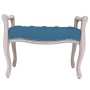 Banco de terciopelo azul 80x45x60 cm de vidaXL, Bancos - Ref: Foro24-344431, Precio: 101,49 €, Descuento: %