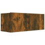 Smoked oak engineered wood TV cabinet 80x30x30 cm by vidaXL, TV Furniture - Ref: Foro24-815504, Price: 40,85 €, Discount: %