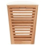 Taburete de baño madera maciza de nogal 40,5x40,5x56 cm de vidaXL, Cestas para ropa - Ref: Foro24-350352, Precio: 76,13 €, De...