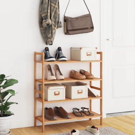 Solid walnut wood shoe racks 2 units 69x27x41 cm by vidaXL, Shoe racks and shoe organizers - Ref: Foro24-350362, Price: 53,99...