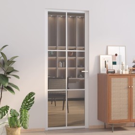 Interior door EGS glass and white aluminum 76x201.5 cm by vidaXL, Doors for the home - Ref: Foro24-350588, Price: 170,99 €, D...