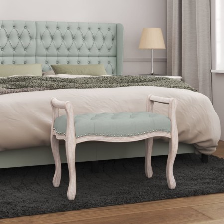 Light gray velvet bench 80x45x60 cm by vidaXL, Banks - Ref: Foro24-344432, Price: 116,28 €, Discount: %