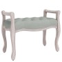 Banco de terciopelo gris claro 80x45x60 cm de vidaXL, Bancos - Ref: Foro24-344432, Precio: 116,28 €, Descuento: %