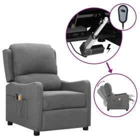 Sillón de masaje eléctrico tela gris claro de vidaXL, Sillones de masaje eléctricos - Ref: Foro24-3098757, Precio: 222,99 €, ...