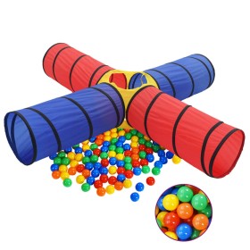 Children's play tunnel with 250 multicolored balls by vidaXL, Play tents and tunnels - Ref: Foro24-3107709, Price: 65,53 €, D...