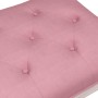 Banco de terciopelo rosa 80x40x49 cm de vidaXL, Bancos - Ref: Foro24-344448, Precio: 50,81 €, Descuento: %