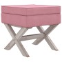 Stool with pink velvet storage 45x45x49 cm by vidaXL, Benches for halls and storage - Ref: Foro24-344520, Price: 49,05 €, Dis...