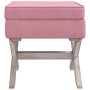 Stool with pink velvet storage 45x45x49 cm by vidaXL, Benches for halls and storage - Ref: Foro24-344520, Price: 49,05 €, Dis...