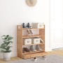 Shoe rack with solid walnut wood drawer 70x27x81 cm by vidaXL, Shoe racks and shoe organizers - Ref: Foro24-350359, Price: 91...