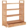 Shoe rack with solid walnut wood drawer 70x27x81 cm by vidaXL, Shoe racks and shoe organizers - Ref: Foro24-350359, Price: 91...