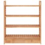 Shoe rack with solid walnut wood drawer 70x27x81 cm by vidaXL, Shoe racks and shoe organizers - Ref: Foro24-350359, Price: 91...