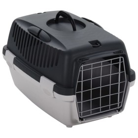 Gray and black PP pet carrier 48x32x31 cm by vidaXL, Pet carriers and boxes - Ref: Foro24-171796, Price: 27,99 €, Discount: %