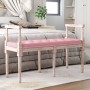 Pink velvet bench 110x40x70 cm by vidaXL, Banks - Ref: Foro24-344427, Price: 121,90 €, Discount: %