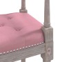 Banco de terciopelo rosa 110x40x70 cm de vidaXL, Bancos - Ref: Foro24-344427, Precio: 121,90 €, Descuento: %