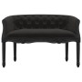 Banco de terciopelo negro 98x56x69 cm de vidaXL, Bancos - Ref: Foro24-344514, Precio: 233,75 €, Descuento: %