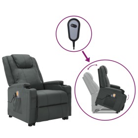 Anthrazitgrauer Liftsessel aus Kunstleder von vidaXL, Elektrische Massagesessel - Ref: Foro24-3100332, Preis: 395,99 €, Rabat...