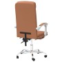 Silla de oficina reclinable cuero sintético marrón de vidaXL, Sillas de oficina - Ref: Foro24-349654, Precio: 94,78 €, Descue...