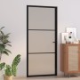 Matte black glass and aluminum interior door 93x201.5 cm by vidaXL, Doors for the home - Ref: Foro24-350554, Price: 228,30 €,...