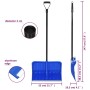 Blue metal snow shovel 147 cm by vidaXL, snow shovels - Ref: Foro24-93708, Price: 43,56 €, Discount: %