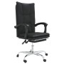 Silla de oficina reclinable cuero sintético negro de vidaXL, Sillas de oficina - Ref: Foro24-349753, Precio: 110,04 €, Descue...